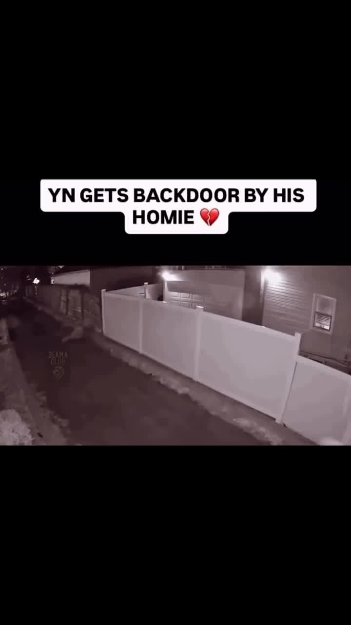 Young man betrays his friend in a dark alley 